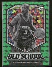 2019-20 Panini Mosaic #9 Stephon Marbury Old School Mosaic Green