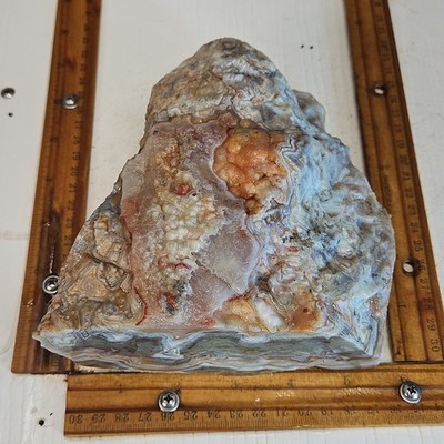 laguna lace agate rough. Spectacular color sharp banding translucency 4lbs 6.4oz