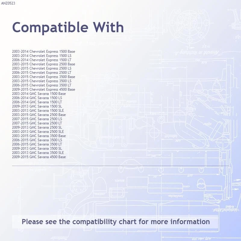 Conjunto de luz trasera de lente transparente cromada para Chevrolet Express 2500 2003-2015 Foto 3 de 3