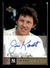 2004 Upper Deck Yankees Classics Jim Kaat Classic Scripts Auto Yankees RP967