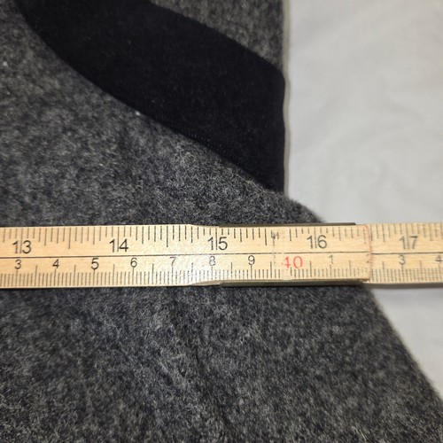 Vintage Rothschild Size 5 Coat Union Made Wool Blend Gray Velvet Trim Bows USA - Picture 10 of 13