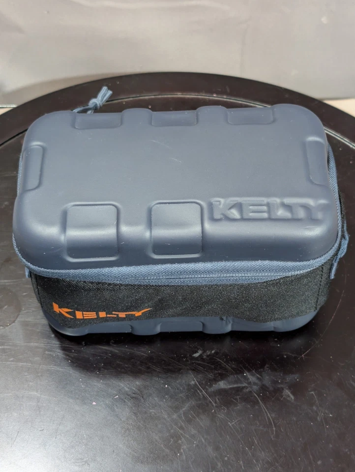 Kelty Cache Box Azul Naranja Pequeña Bolsa con Cremallera Acolchada Camping Senderismo Pack Foto 2 de 4