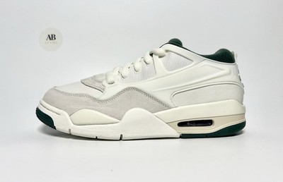 Nike Air Jordan 4 RM Sail Light Cream Midnight Green Leather UK Size 6 EUR 40