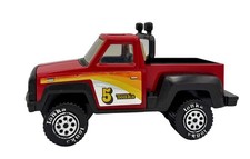 Vintage Tonka Pickup Truck Red Black Step Side Pressed Steel With Plastic 1979