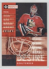 2000-01 Upper Deck Prospects CHL Great Desire Pascal Leclaire #GD6 0a4