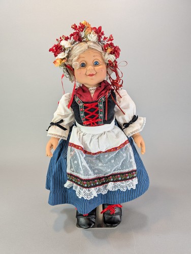 Vintage Granny World 20" Vinyl Doll German Grandma European