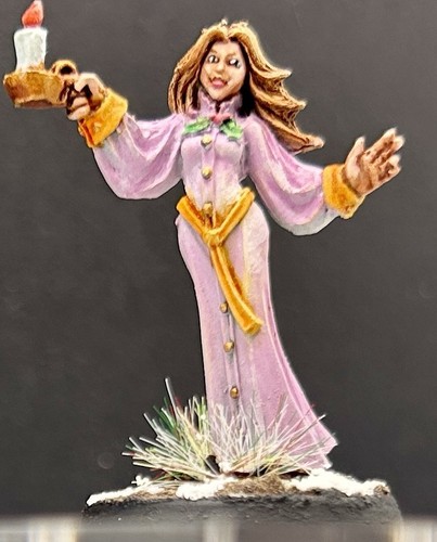 Resin  Miniature Human Villager Painted D&D Pathfinder RPG Wand Candle