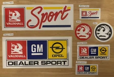 Collection of Vauxhall Dealer Sport Stickers X7 Decal/car/van/wall/laptop.
