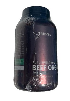 Nutriissa Full-Spectrum Beef Organ Grass-Fed Liver Liver Heart Kidney Spleen 240