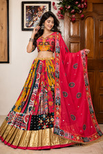 Designer Heavy Muslin Cotton Digital Print Lehenga Choli with Dupatta