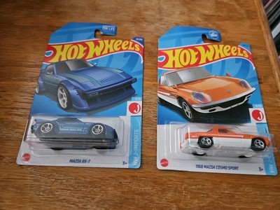 Hot Wheels Lot Of 2 Mazda RX-7 & 1968 Mazda Cosmo Sport HCV76-M9C0E HKJ14-M9C0F