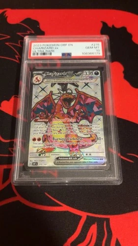 The Pokémon Company Charizard ex Ultra Rare Holo 215/197 Obsidian Flames PSA 10