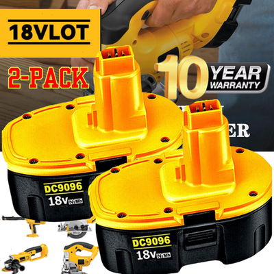 #ad 2PACK 18V For Dewalt 18 VOLT XRP Ni MH 7.0Ah Battery DC9099 DC9096 DC9098 NEW $29.00