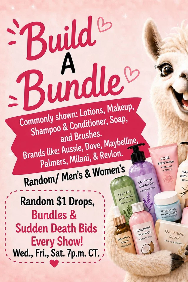 Build A Bundle! Makeup, Shampoo, Conditioner, Facemasks, Lotion, Brushes