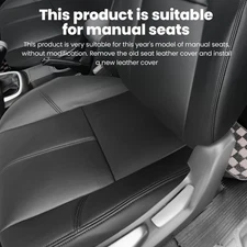 Driver Passenger Bottom Top Leather Seat Cover For Chevy Silverado 2007-2014 QME