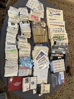 LOT C World (Some US) Stamps Box 17 Lbs LOTS OF Sheets My DADS RIP FREE SHIP