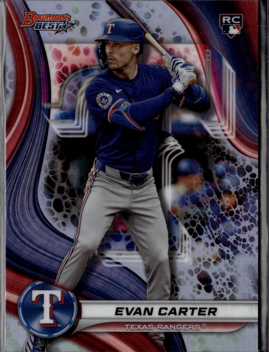 2024 Bowman's Best Evan Carter #66 Texas Rangers