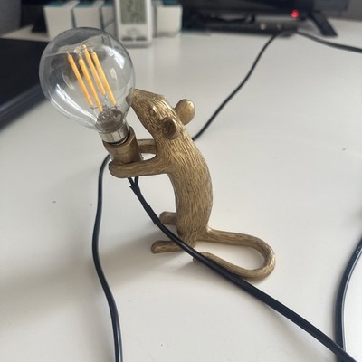 SELETTI Led Lampe  MOUSE LAMP#1-GOLD  Stehen