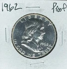 1962 FRANKLIN SILVER HALF DOLLAR ~ PROOF ~ NICE COIN~
