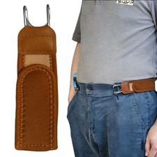 Tactical Metal Hook Elastic Belt Unisex Buckle,Less Invisible Waist Belt Closure