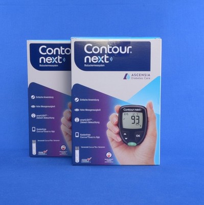 Blutzuckermessgerät Contour Next Set mg/dL Bluetooth inkl Teststreifen Lanzetten