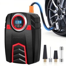 150 PSI Air Compressor Tire Inflator Fits Car Moto Bike Tires Air Pump Cordless