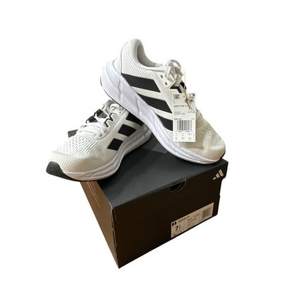 Adidas Men's Questar 3 Running Shoes, White/Black/Grey, Size 7.5 7 1/2, New