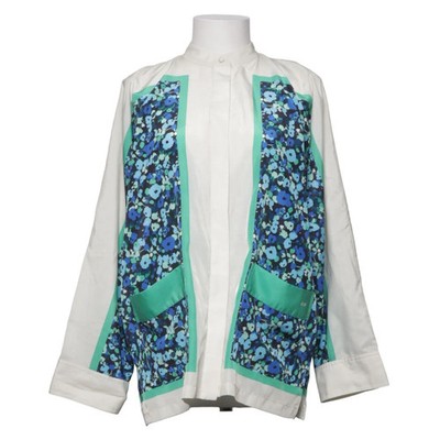 C.W. by Carin Wester, Bluse, Größe: 36, Ellie, Beige/Blau/Grün, Polyester #TYl