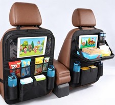 Car BackSeat Organizer,2 Pack for Kids Organizer Kick Mats Back Seat Protector