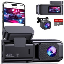 Dash Cam Front and Rear, 2.5K 1080P Dual Dash Camera for Cars, Ecom... Fast Ship