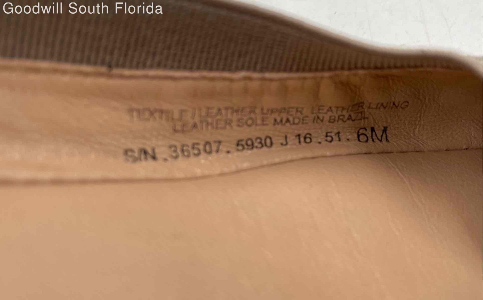 Authentic Tory Burch Womens Brown Leather Slip-On Round Toe Ballet Flats Sz 6 M thumbnail 6