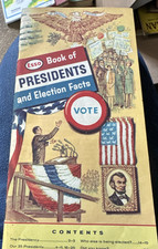 Esso Book of Presidents Pamphlet Brochure Election Facts Humble Oil 27 page 1964