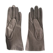Vintage Fownes Women's Leather Driving Gloves Size 7 Gray Grey Classic Thin