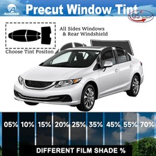 Precut All Sides Window Film Any Tint Shade For Honda Civic Sedan 2012-2015