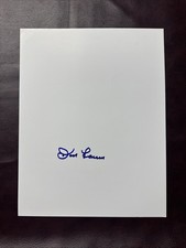 Don Larsen Autographed Signed On 8 x 10 Photo Paper