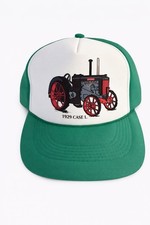 Vintage Case Tractor Trucker Hat 1929 Case L Green White One Size