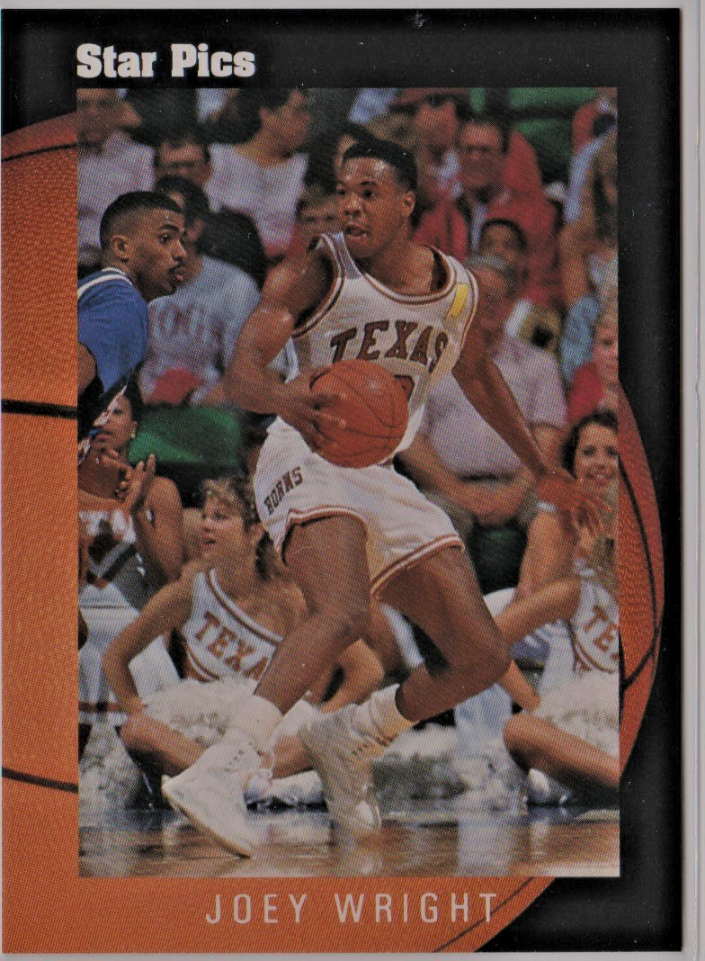 Joey Wright University of Texas G 1991 Star Pics "PRO PROSPECT" Card # 27 NrMt