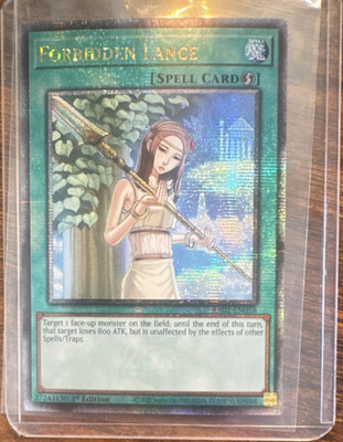 Yu-Gi-Oh! Forbidden Lance 1st Ed Foil Spell Card SOVR-EN058 English