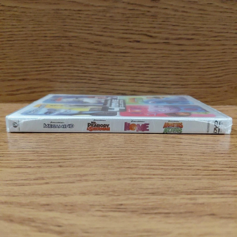 Dreamworks 4 Movie Collection (DVD, 2020) Megamind Home Mr Peabody & Sherman NEW - Image 3 of 4
