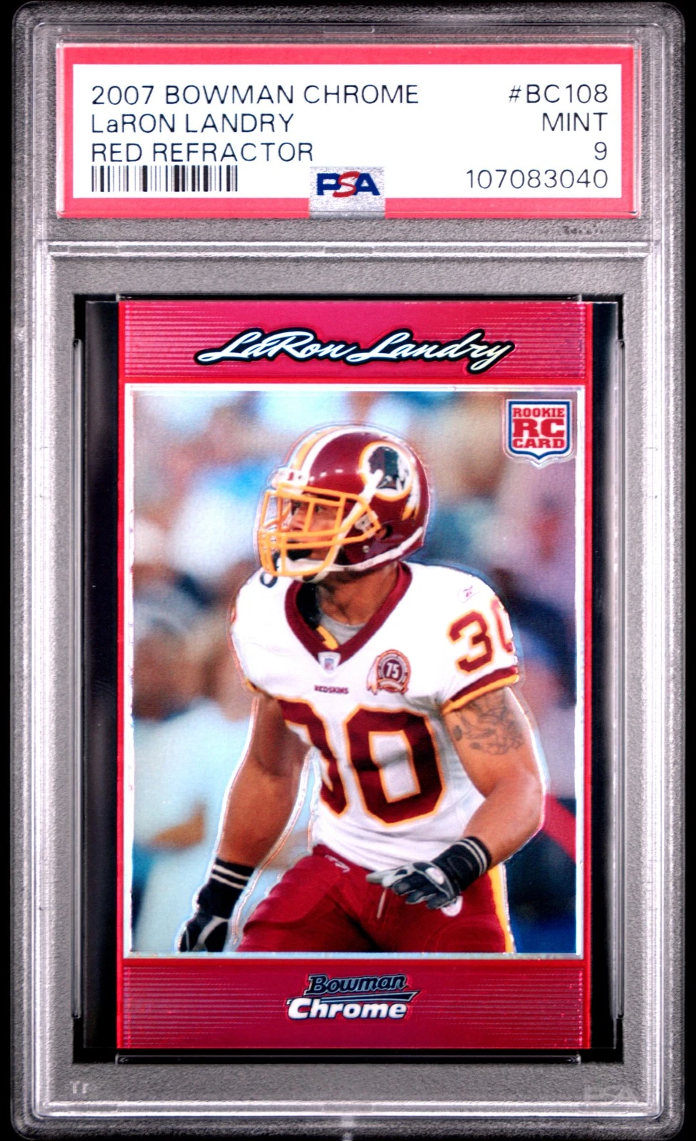 LaRon Landry Bowman Chrome #BC108 Red Refractor