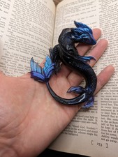 Midnight Water Dragon Resin Dragon Baby Dragon Dice Guardian Sleeping Dragon Fi