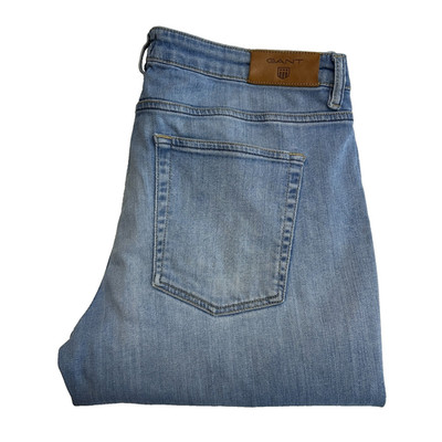 Gant Jeans Herren W32 L31 Blau Stretch Denim Regular Fit Straight Vintage Y2K