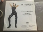 MADONNA SHAPED PIC DISC CRAZY FOR YOU WITH INSERT AND PLINTH