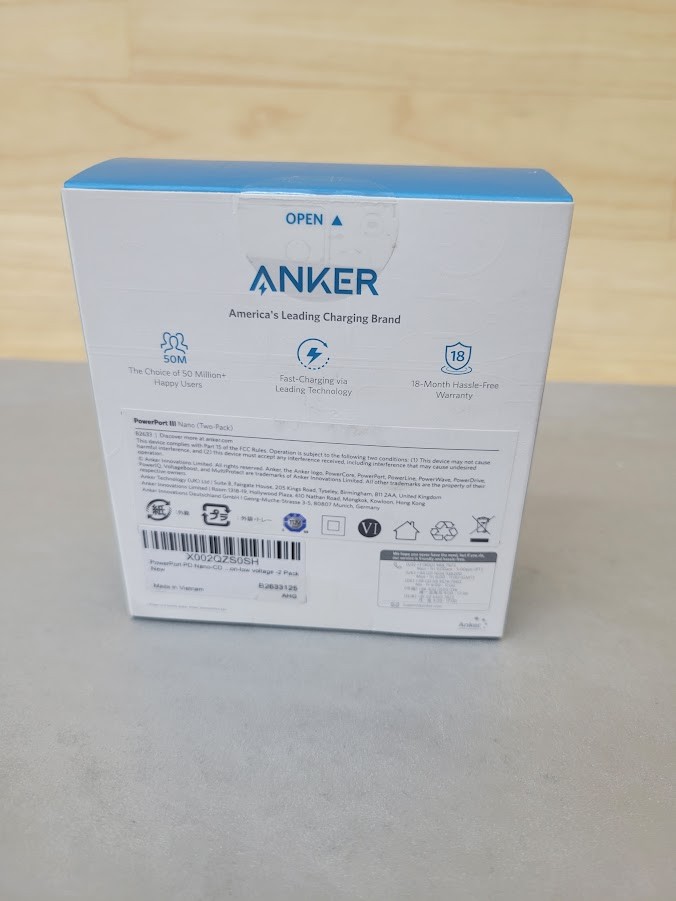 2-Pack Anker PowerPort III Nano USB-C Power Blocks/Cubes *No Cables* | eBay