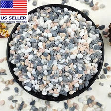 2LB Succulent and Cactus Gravel Pebbles, 1/5 Inch Natural Decorative Polished St