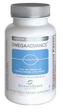 ScienceBased Health OmegaAdvance Omega-3 Fish Oil Triglyceride Form 60 Softgels