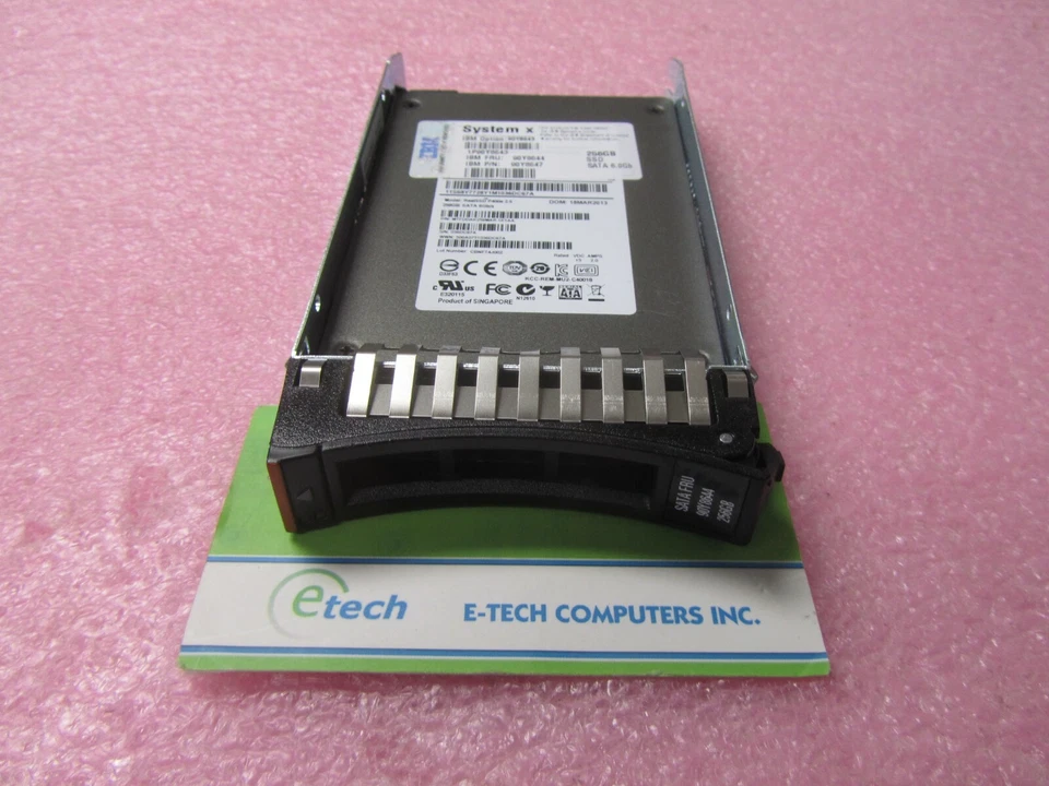 90Y8643 90Y8644- IBM Lenovo System x 256GB SATA 2.5" MLC HS Enterprise SSD - Image 2 of 3