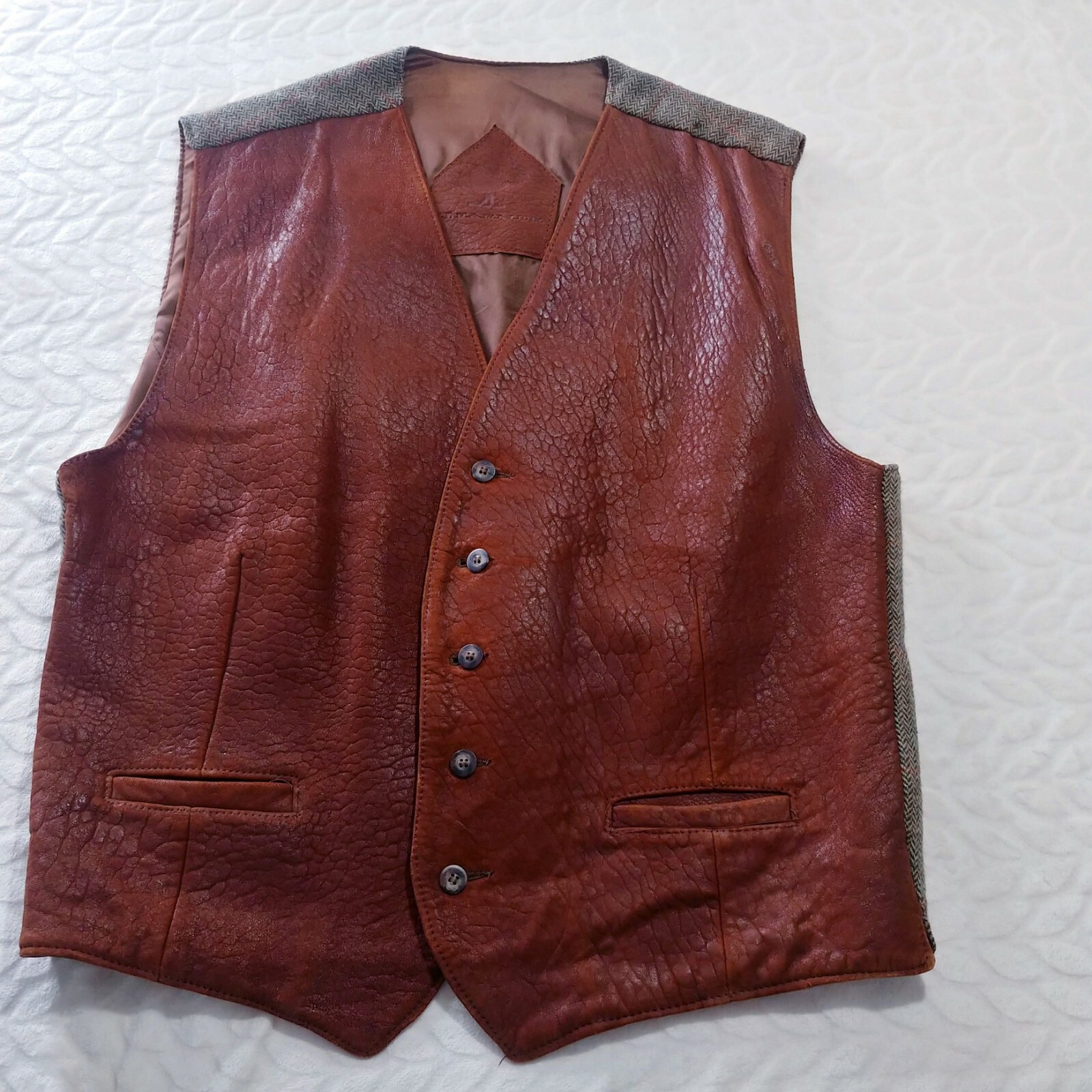 Vintage JJ. Farmers Mens Jacket Vest XL 
