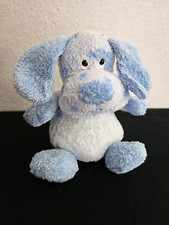 Russ Polka Dot Puppy Dog Plush Stuffed Animal Blue Spots Rattle Small