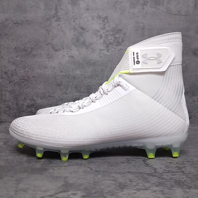 UNDER ARMOUR UA Highlight MC Football Cleats Mens Size 10.5 White Silver